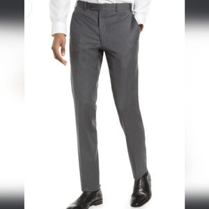 BUGATTI MEN'S VIRGIN WOOL GRAY DRESS PANTS LIKE NEW waist 33
